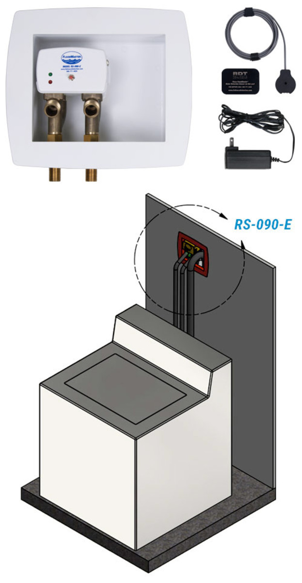 Instantly Shut Down Costly Washing Machine Leaks with the RS-090-E